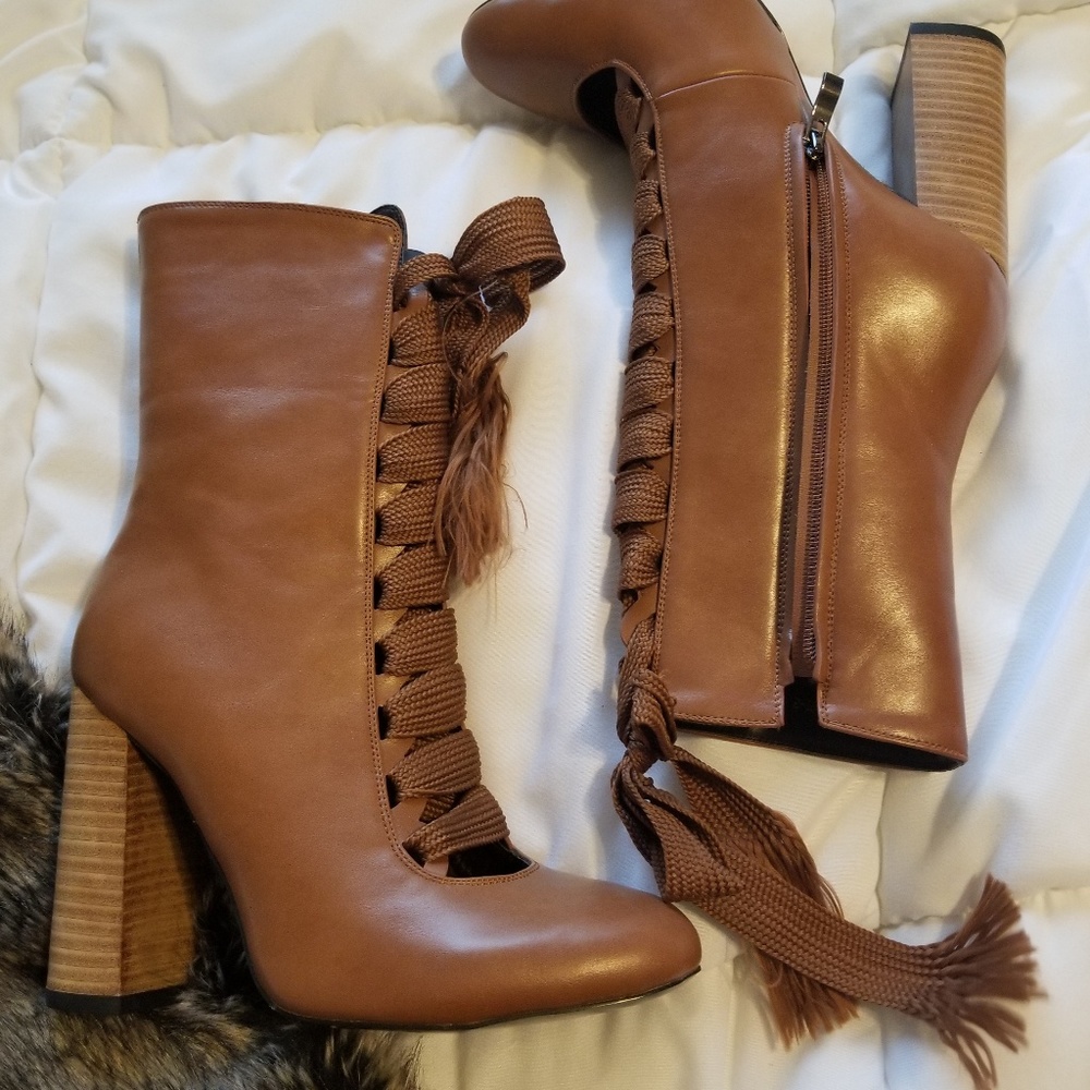 Brown booties